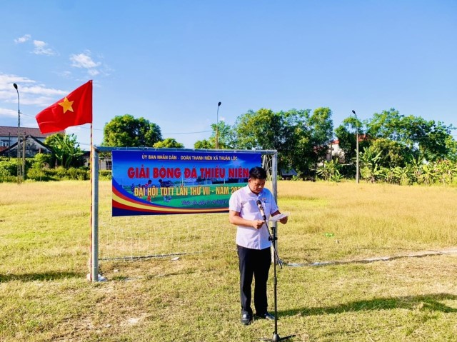 UBND - Đoàn thanh niên xã Thuận Lộc tổ chức giải bóng đá thiếu niên hè năm 2022